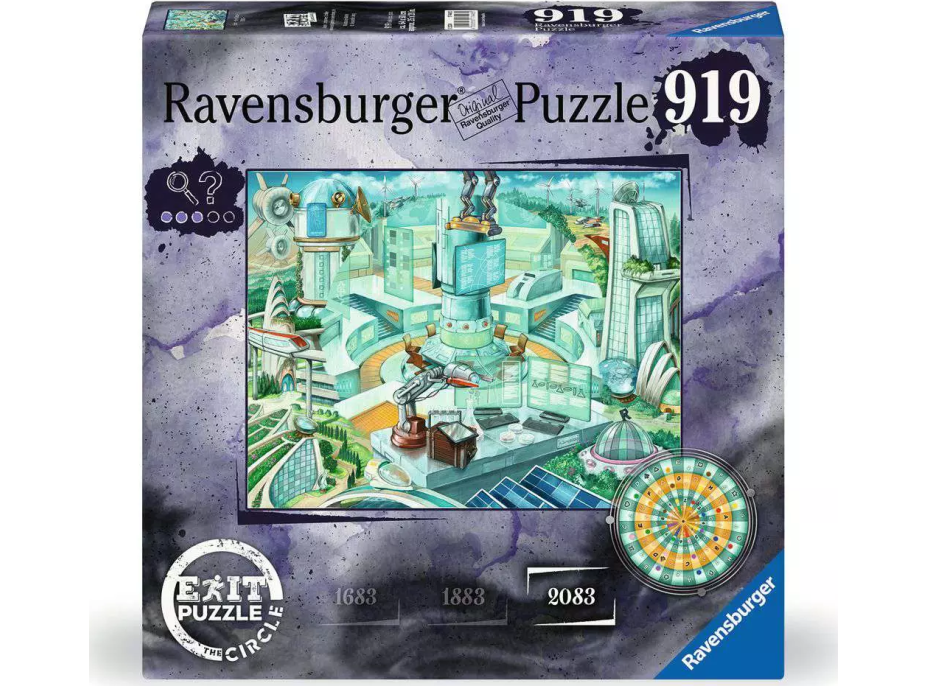 RAVENSBURGER Únikové EXIT puzzle Kruh: Anno 2083, 919 dílků