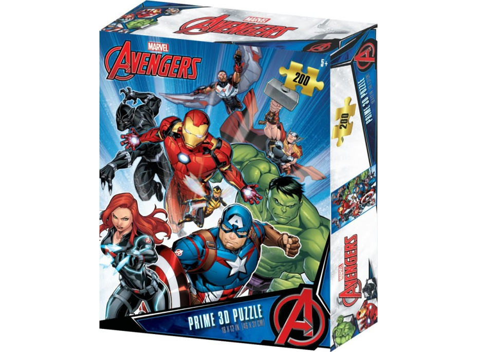 PRIME 3D Puzzle Avengers 3D 200 dílků