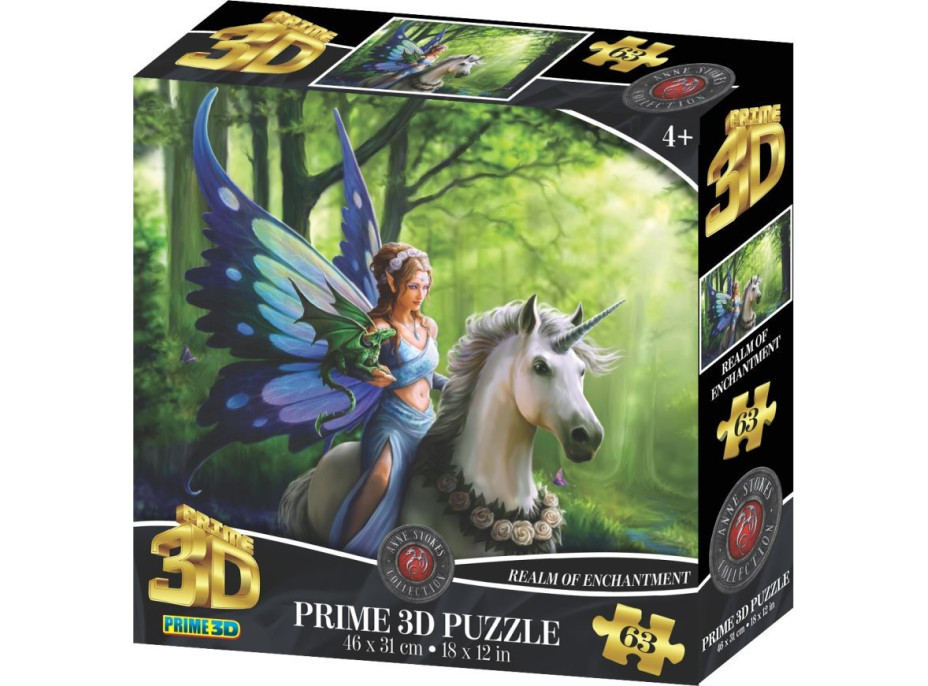 PRIME 3D Puzzle Říše kouzel 3D 63 dílků