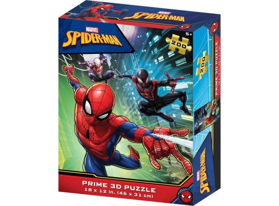 PRIME 3D Puzzle Spiderman 3D 200 dílků