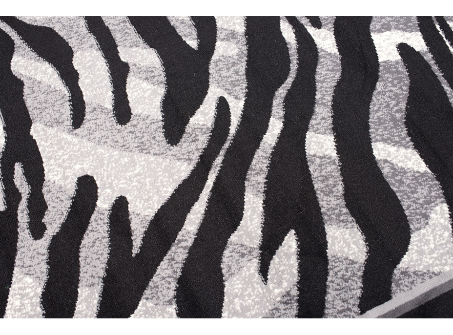 Kusový koberec TAPIS Tiger - šedý/černý