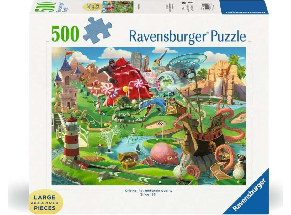 RAVENSBURGER Puzzle Minigolfový ráj XXL 500 dílků