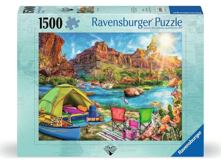 RAVENSBURGER Puzzle Táboření v kaňonu 1500 dílků