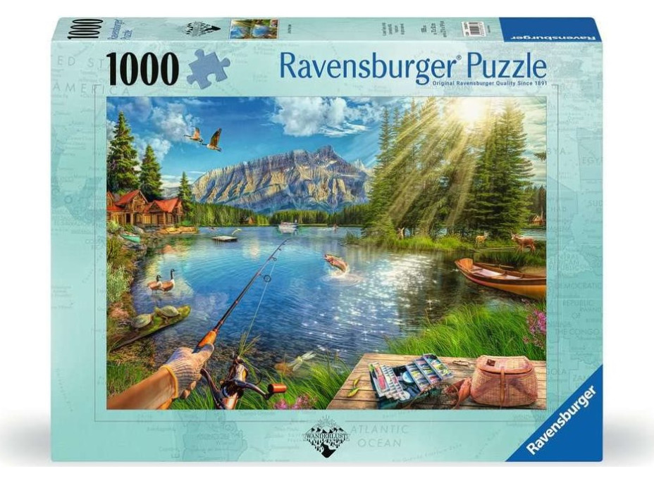 RAVENSBURGER Puzzle Život u jezera 1000 dílků