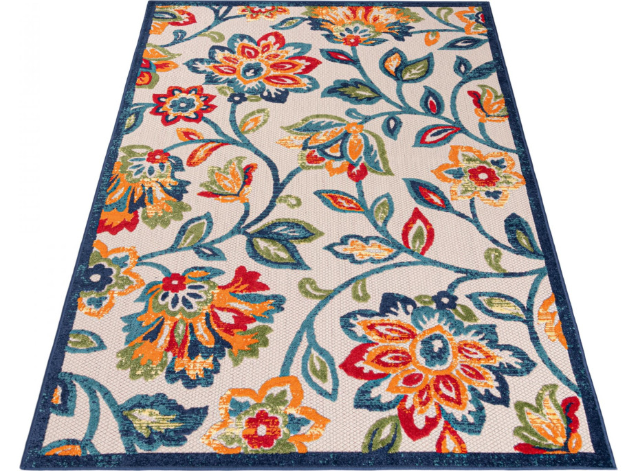 Kusový koberec AVENTURA Blossom - bílý