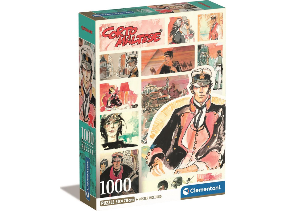 CLEMENTONI Puzzle Corto Maltese: Daleká cesta 1000 dílků