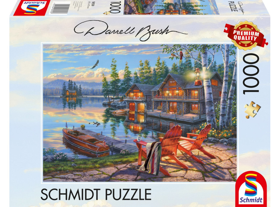 SCHMIDT Puzzle Břehy jezera Loon Lake, New York 1000 dílků