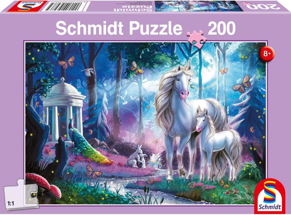 SCHMIDT Puzzle Jednorožci 200 dílků