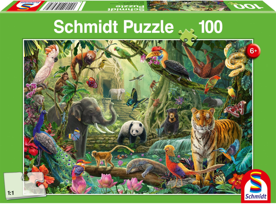 SCHMIDT Puzzle Pestrá džungle 100 dílků