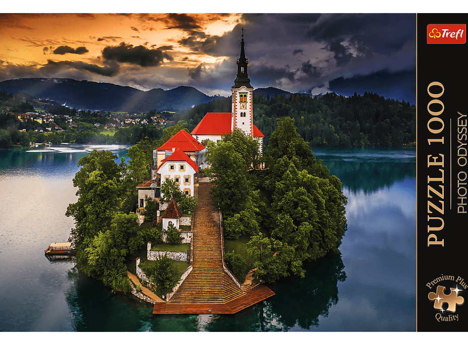 TREFL Puzzle Premium Plus Photo Odyssey: Bledské jezero 1000 dílků