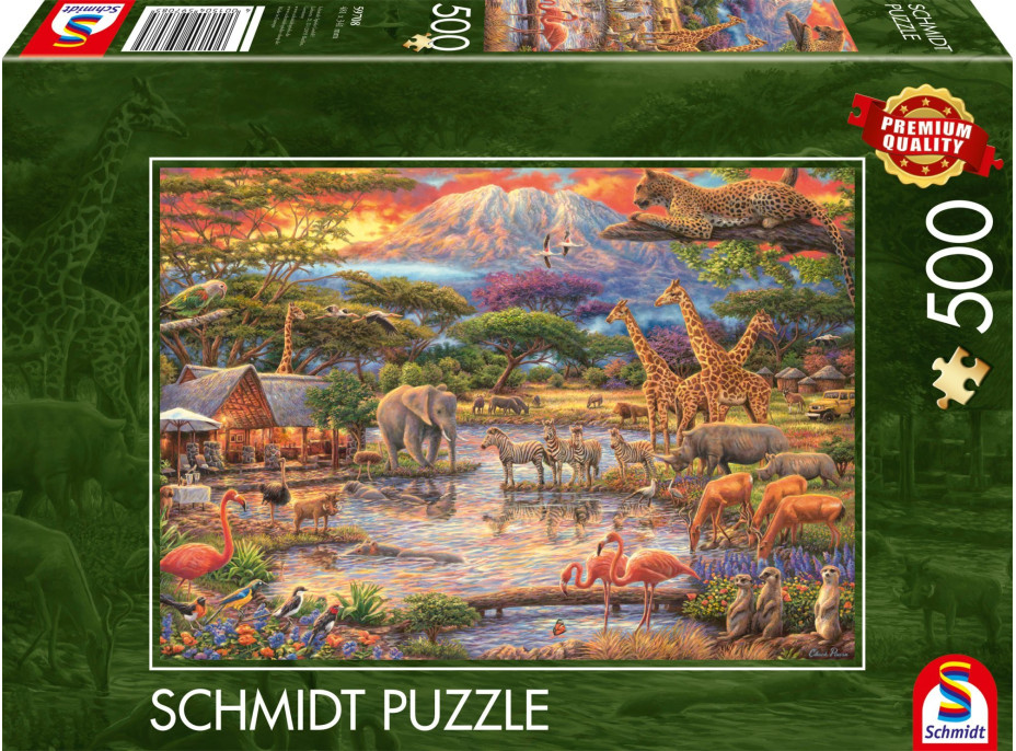 SCHMIDT Puzzle Ráj pod Kilimandžárem 500 dílků