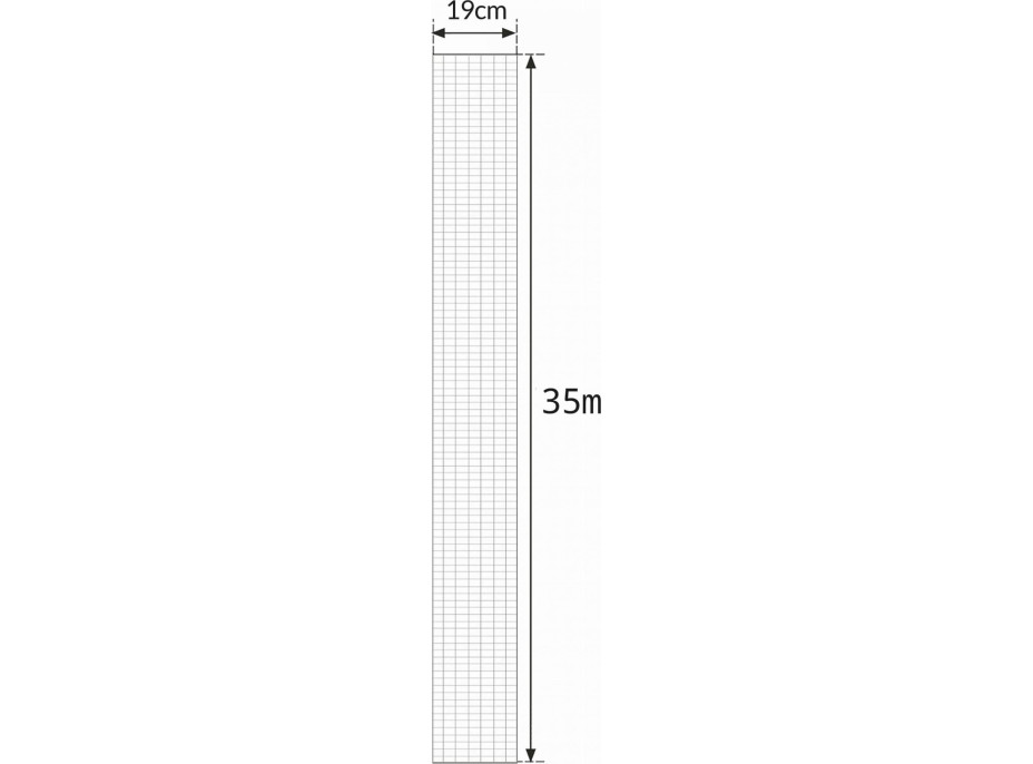 Stínící plotová páska 19 cm x 35 m - černá