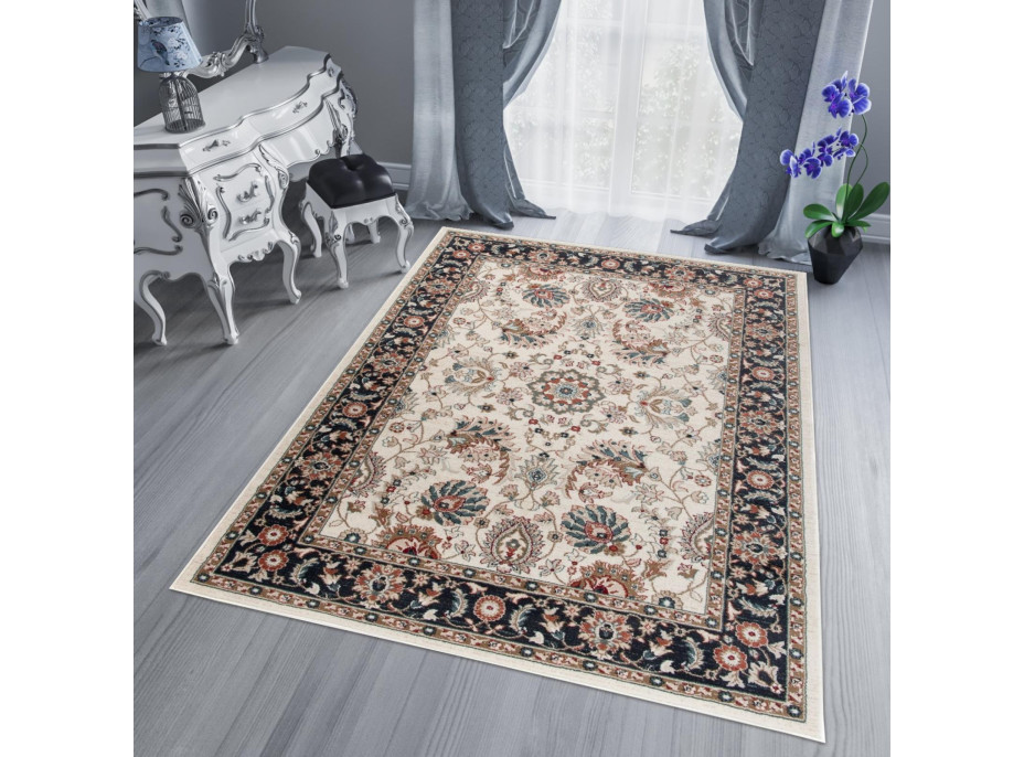 Kusový koberec DUBAI kilim - bílý/šedý - 80x150 cm