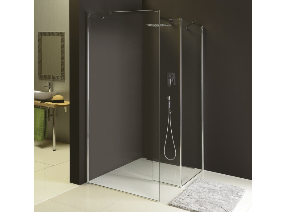 Polysan MODULAR SHOWER pevný panel k instalaci na stěnu modulu MS2, 1000 mm, pravý MS2B-100R