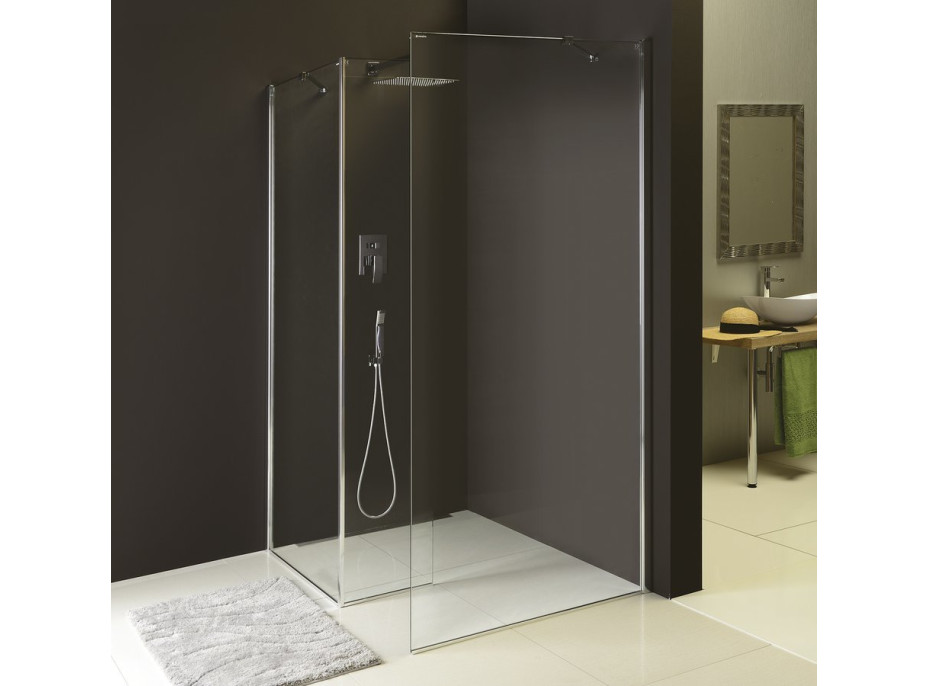 Polysan MODULAR SHOWER pevný panel k instalaci na stěnu modulu MS2, 400 mm, levý MS2B-40L