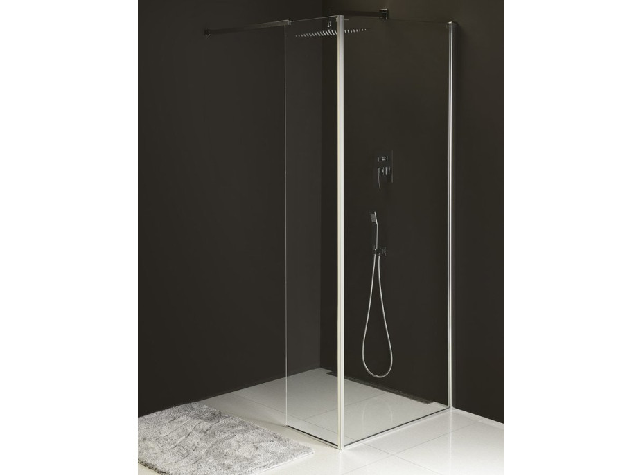 Polysan MODULAR SHOWER pevný panel k instalaci na stěnu modulu MS2, 800 mm, pravý MS2B-80R