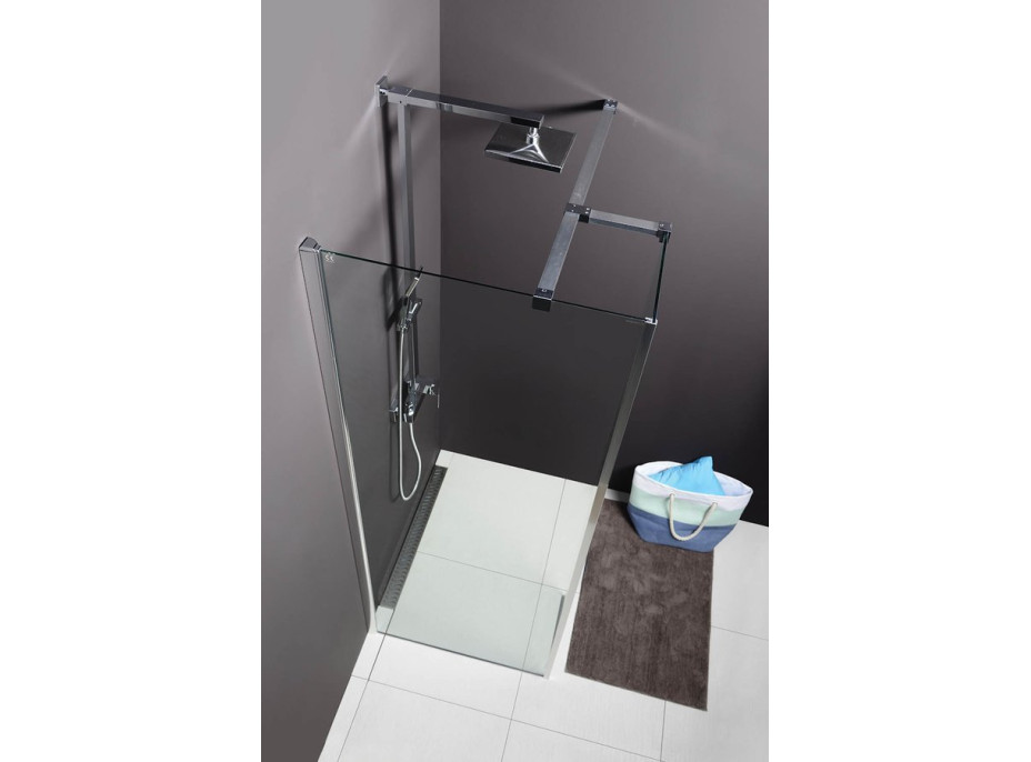 Polysan MODULAR SHOWER stěna k instalaci na zeď, pro připojení pevného panelu, 900 mm MS2A-90