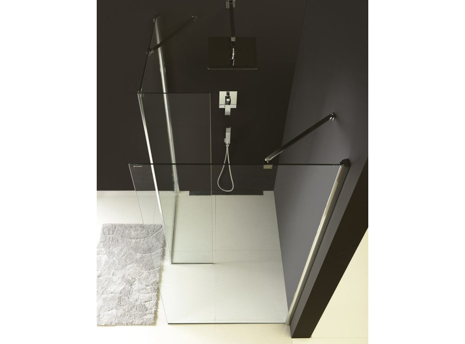 Polysan MODULAR SHOWER pevný panel k instalaci na stěnu modulu MS2, 600 mm, levý MS2B-60L