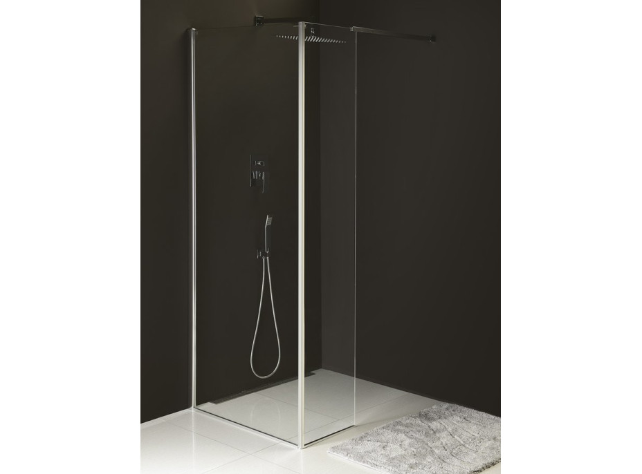 Polysan MODULAR SHOWER pevný panel k instalaci na stěnu modulu MS2, 600 mm, levý MS2B-60L