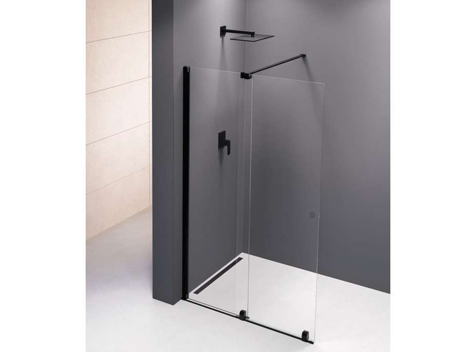 Polysan MODULAR SHOWER zástěna s pojezdy 1000 mm, černá MS5-100B