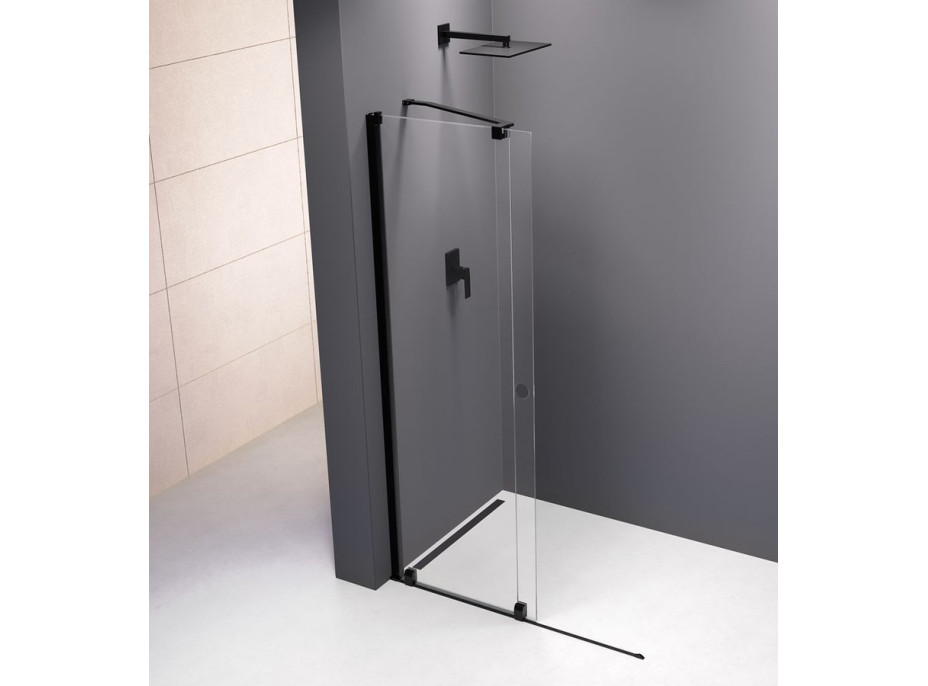 Polysan MODULAR SHOWER zástěna s pojezdy 1200 mm, černá MS5-120B