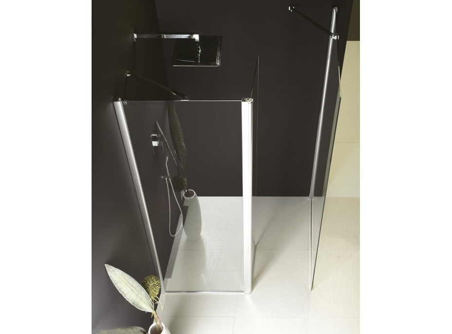 Polysan MODULAR SHOWER stěna k instalaci na zeď, pro připojení otočného panelu, 1200 mm MS3A-120