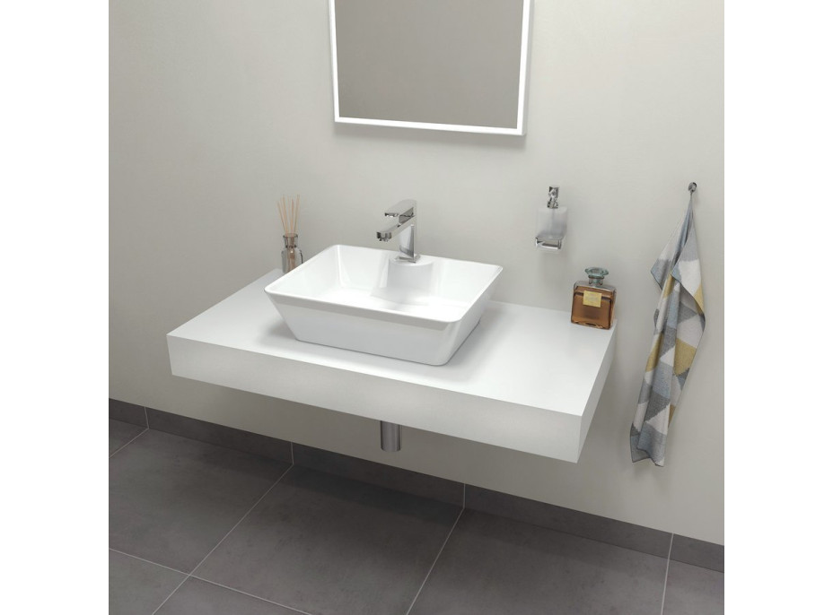 Sapho TAILOR rockstone deska 100x50 cm, provedení límce C TR100C