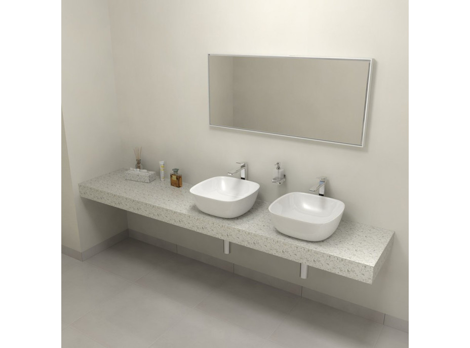 Sapho TAILOR rockstone deska 220x50 cm, provedení límce R TR220R