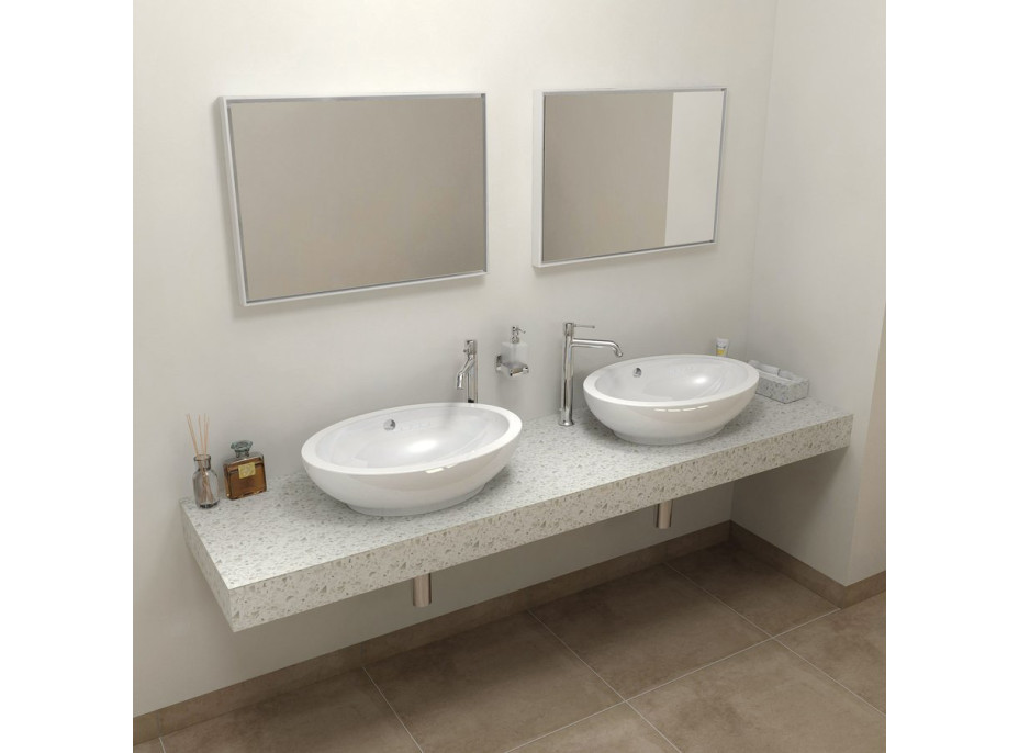 Sapho TAILOR rockstone deska 210x50 cm, provedení límce L TR210L