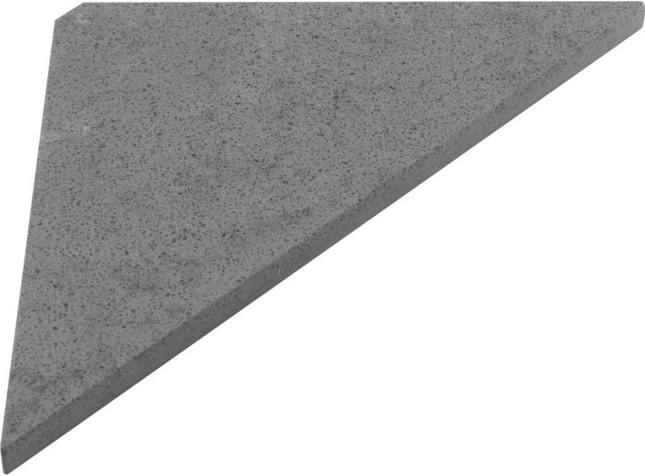 Sapho ABELINE rohová police rockstone 200x200mm, concrete AE200-4033