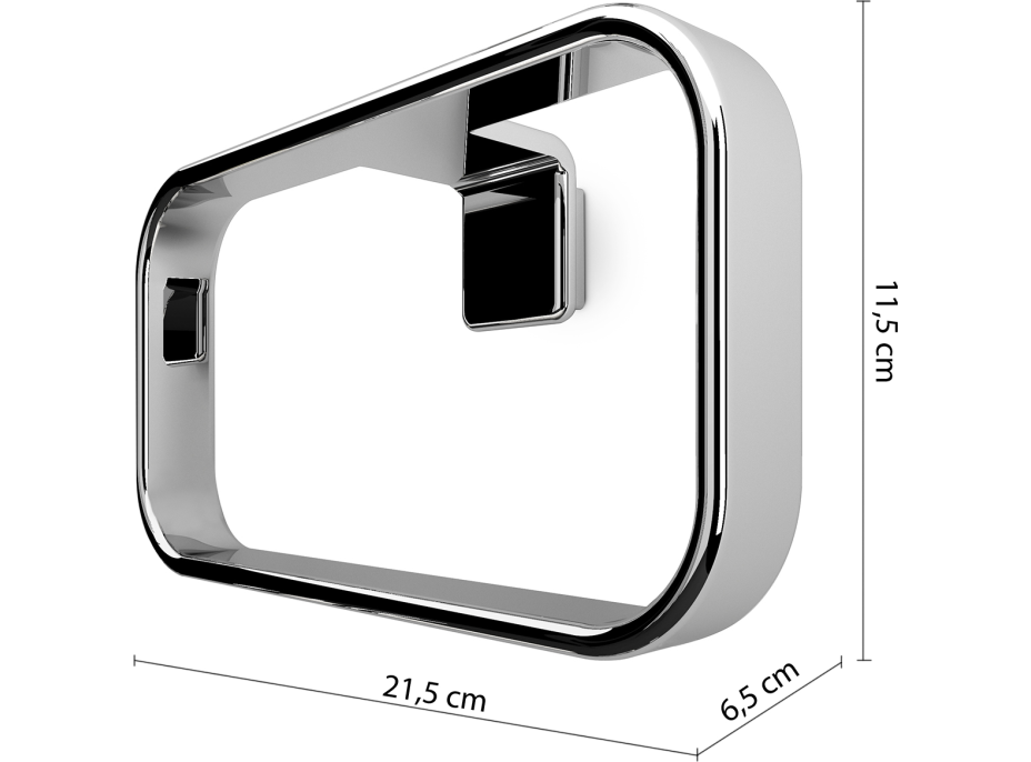 Gedy IL GIGLIO držák ručníků kruh, chrom A97013