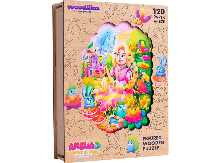 WOODLIKA Dřevěné puzzle Princezna Amélie 120 dílků