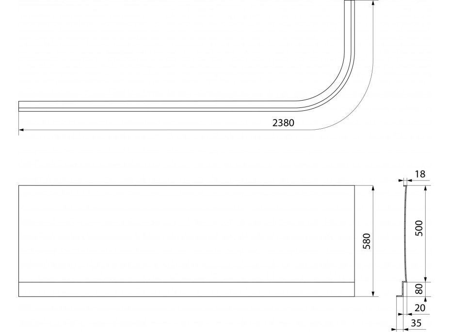 Polysan VIVA L 175 panel čelní 70319