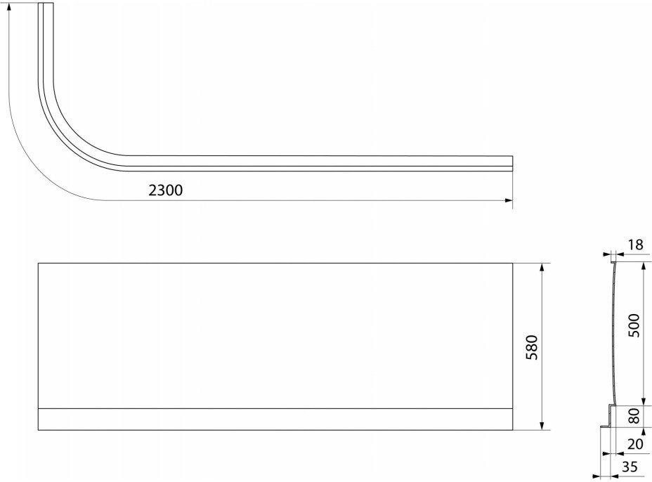 Polysan ASTRA R panel čelní 34812