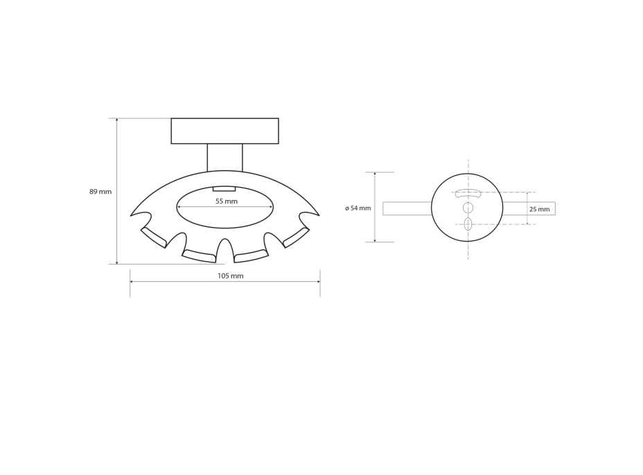 Sapho X-ROUND BLACK držák kartáčků, černá XR901B