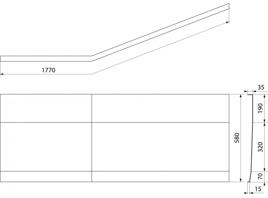 Polysan TIGRA L 170 panel čelní 90312