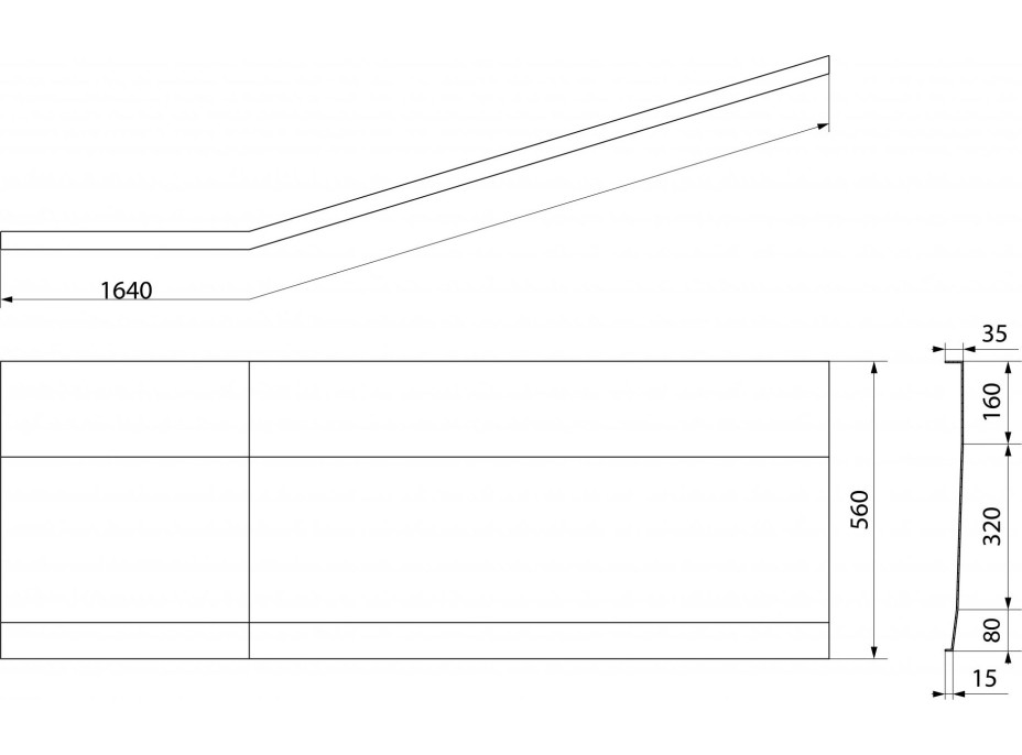 Polysan PROJEKTA L 160 panel čelní 20312