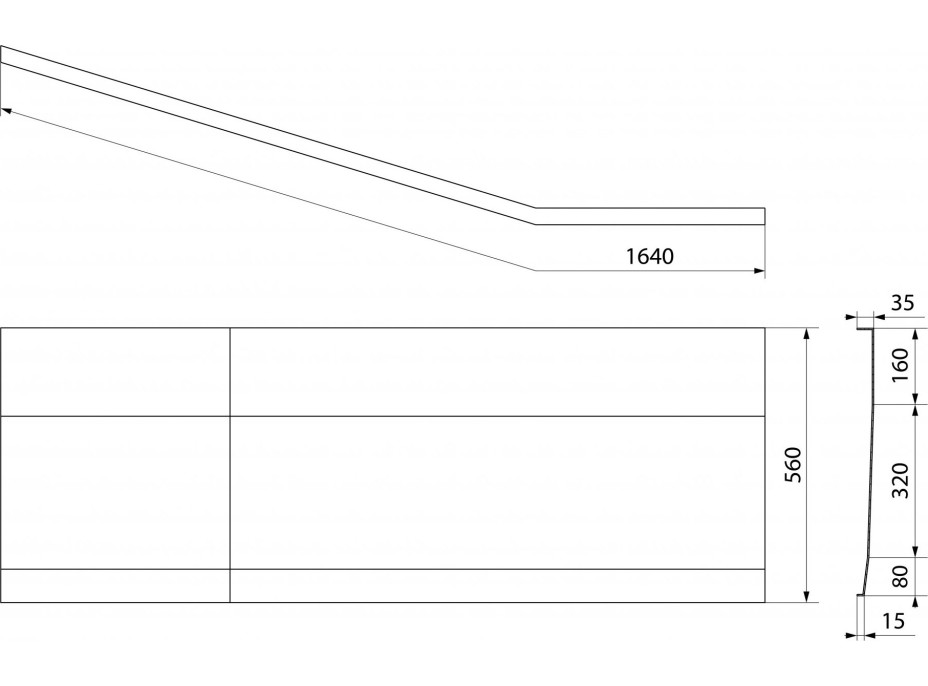 Polysan PROJEKTA R 160 panel čelní 21312