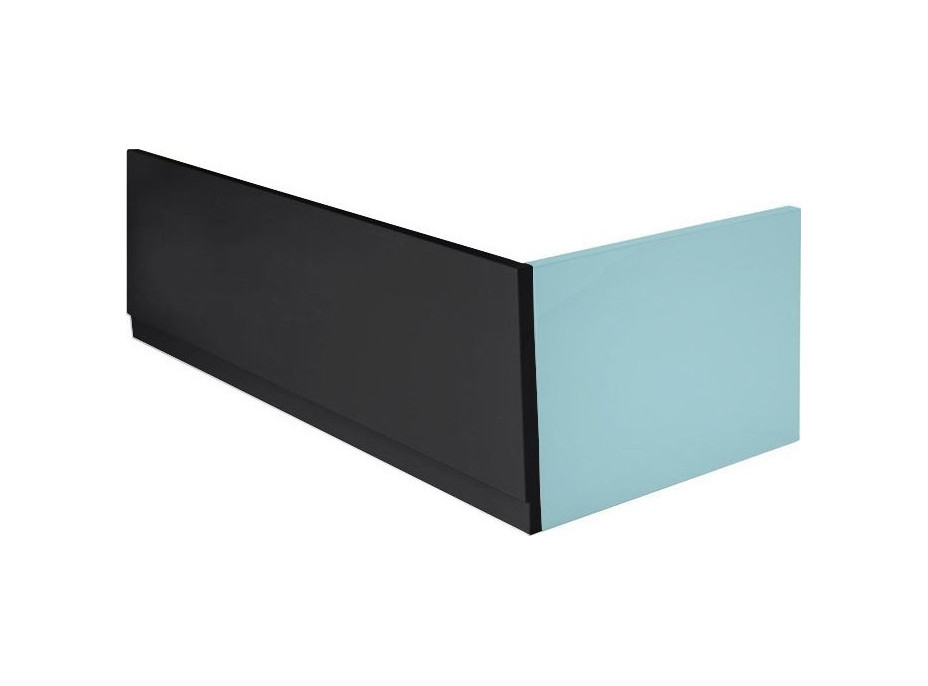 Polysan PLAIN panel čelní 160x59cm, černá mat, levý 72606.21