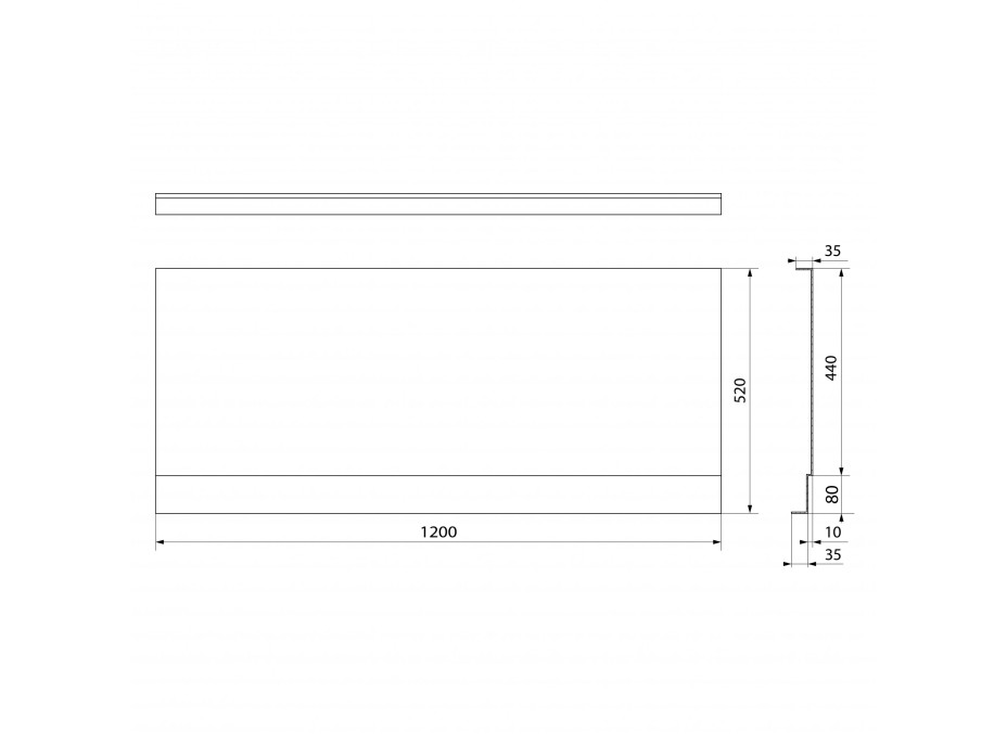 Polysan COUVERT NIKA panel čelní 120x52cm 72853