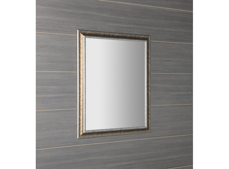 Sapho AMBIENTE zrcadlo v dřevěném rámu 720x920mm, bronzová patina NL700