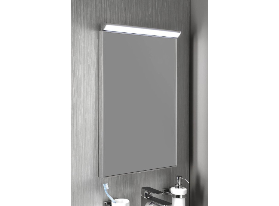 Aqualine BORA zrcadlo s LED osvětlením a vypínačem 400x600mm, chrom AL746