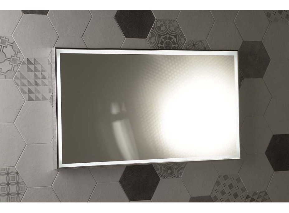 Sapho LUMINAR zrcadlo s LED osvětlením v rámu 900x500mm, chrom NL559