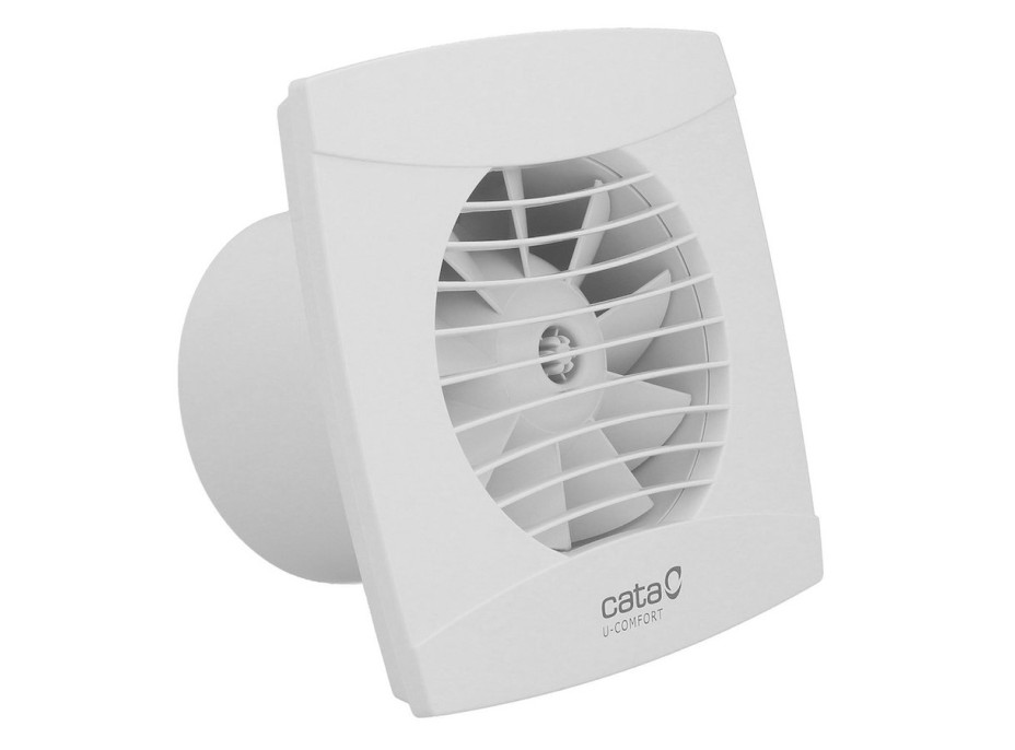 Cata UC-10 T koupelnový ventilátor axiální s časovačem, 8W, potrubí 100mm, bílá 01200100