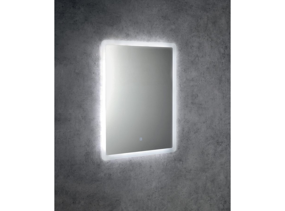 Aqualine FAGO zrcadlo s LED podsvícením 60x80cm, dotykový senzor, stmívatelné FA060