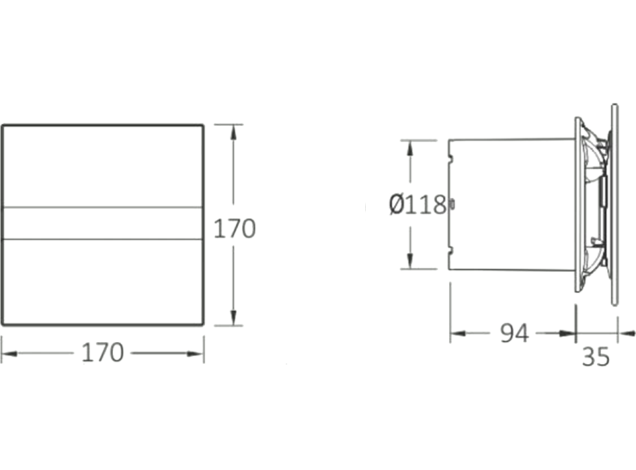 Cata E-120 G koupelnový ventilátor axiální, 15W, potrubí 120mm, bílá 00901000