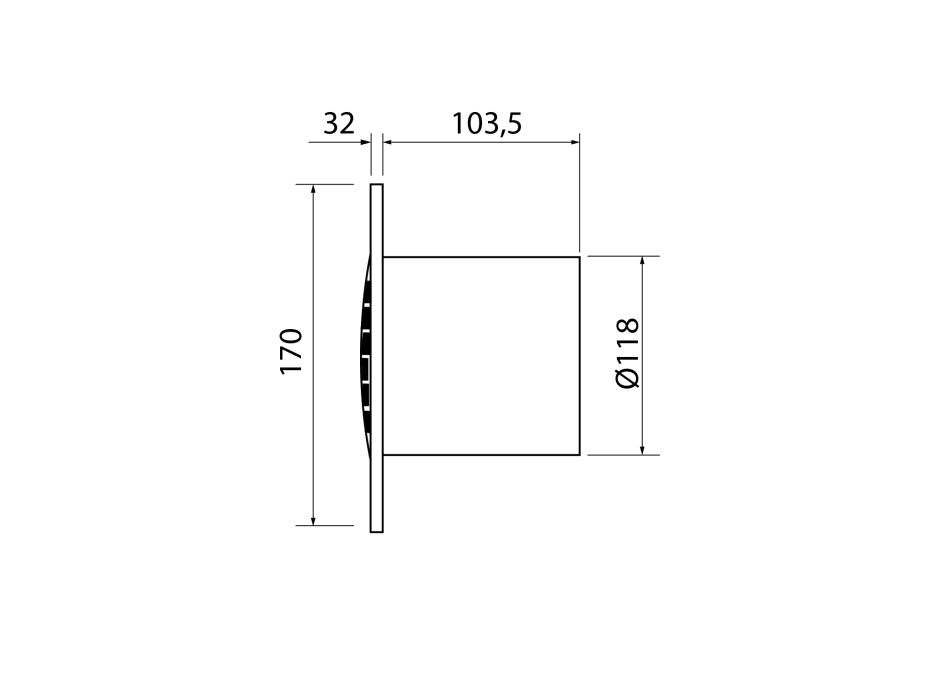 Cata B-12 PLUS T koupelnový ventilátor s časovačem, 20W, potrubí 120mm, bílá 00982100