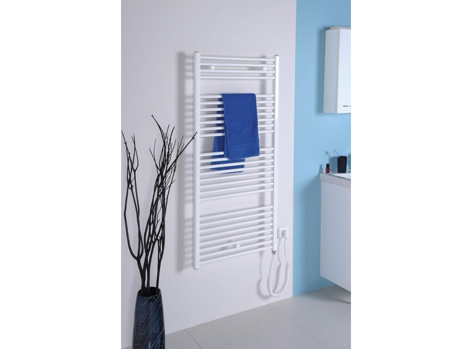 Aqualine DIRECT-E elektrické otopné těleso rovné 450x960 mm, 300 W, bílá ILE94T