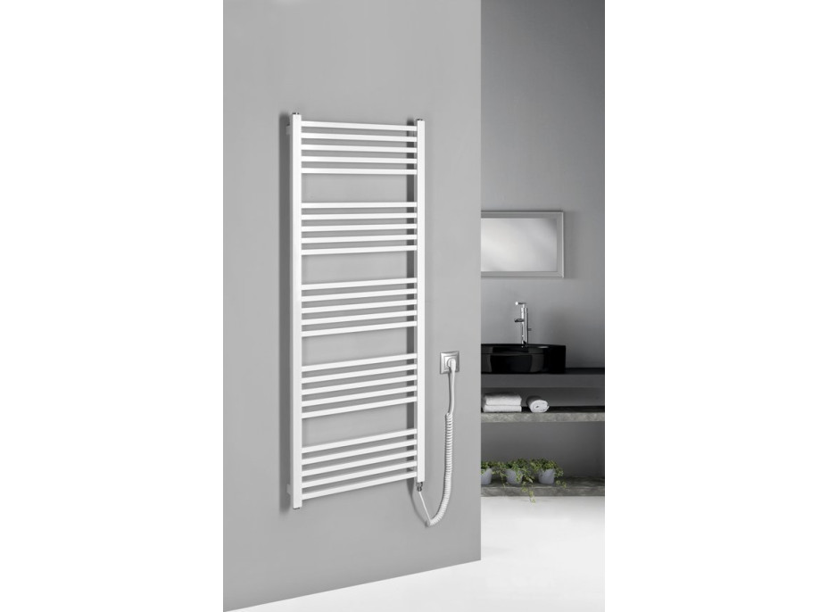 Sapho METRO-E elektrické otopné těleso rovné 500x1340 mm, 500 W, bílá ME513