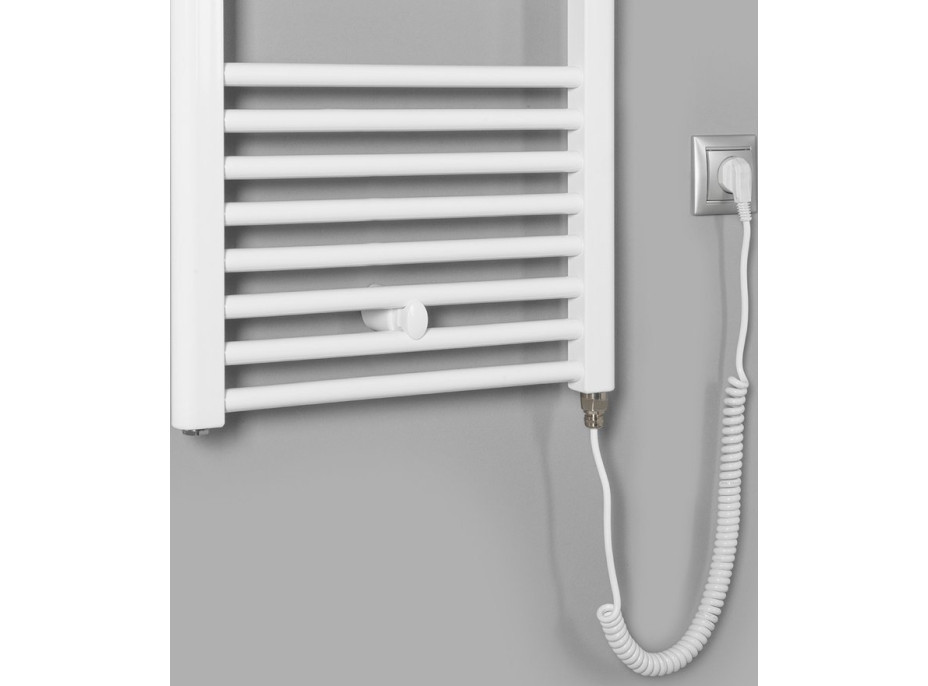 Aqualine DIRECT-E elektrické otopné těleso rovné 450x1320 mm, 400 W, bílá ILE34T